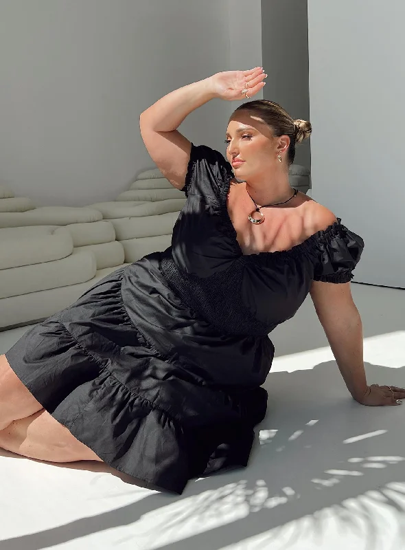 Birthday dresses for special occasions with personalized messages and quotes for a personal and meaningful touch -Daniela Mini Dress Black Curve Birthday dresses for special occasions with personalized messages and quotes for a personal and meaningful touch -Daniela Mini Dress Black Curve