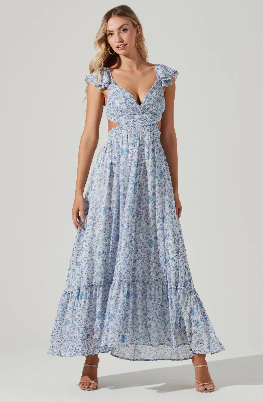 How to choose bridesmaid dresses for diverse skin tones- -Primrose Floral Cross Strap Open Back Maxi Dress How to choose bridesmaid dresses for diverse skin tones- -Primrose Floral Cross Strap Open Back Maxi Dress