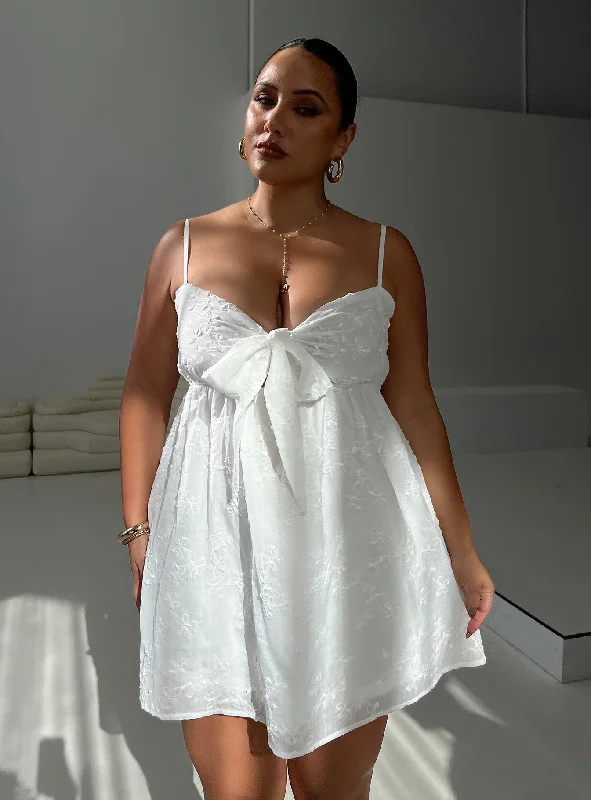 Temperature-responsive graduation dresses with color-changing fabric- -Granno Mini Dress White Curve Temperature-responsive graduation dresses with color-changing fabric- -Granno Mini Dress White Curve