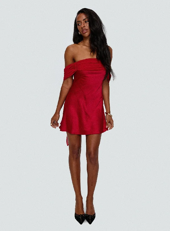Prom dresses for autumn with warm, earthy tones and textures -Adoration Mini Dress Red Prom dresses for autumn with warm, earthy tones and textures -Adoration Mini Dress Red