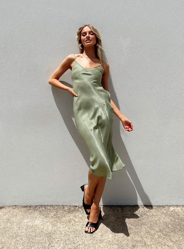 Party dresses with unique cultural influences and traditional styles for cultural identity -Varese Midi Dress Green Party dresses with unique cultural influences and traditional styles for cultural identity -Varese Midi Dress Green